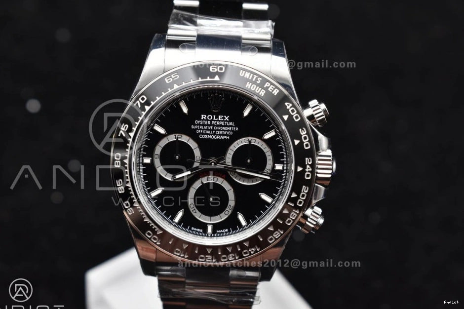 Movement Black 1:1 VS Daytona Dial Steel SBF 126500 Rolex 904L in Factory SL4801 0801